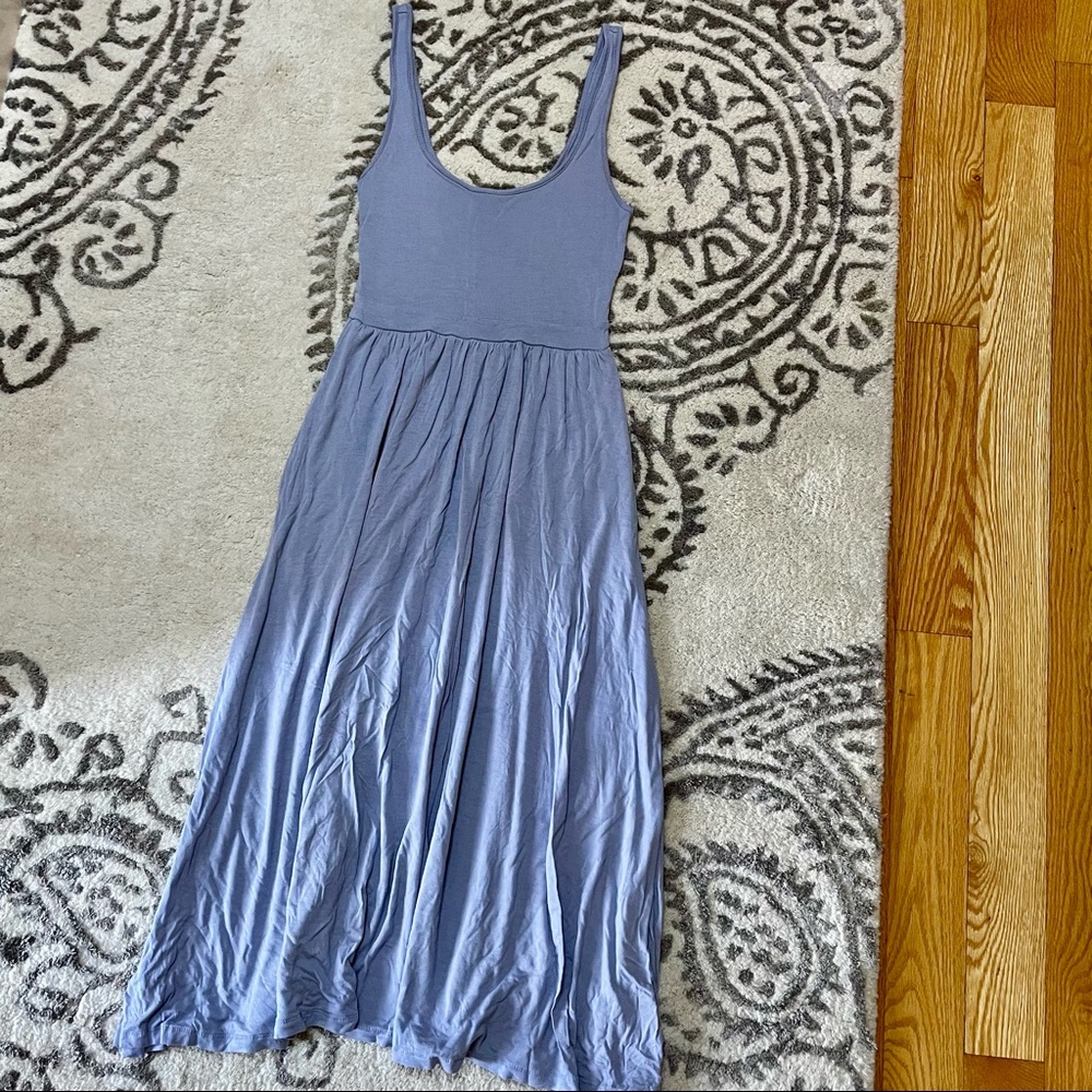 Aritzia Wilfred Blue Midi Dress